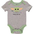 thumbnail image 4 of Star Wars The Mandalorian The Child Grogu 3-Pack Infant Bodysuit Set-0-3 Months, 4 of 4