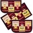 thumbnail image 4 of Kashi Home Kitchen Rug, Printed Area Rug, Durable Floor, Door Mat, Farmhouse Non-Slip Carpet Latex Backing Beautiful Design Coffee Cup 3pc Set (2 18x30 D Shape & 1 20x40), 4 of 5