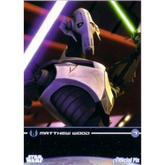Star Wars Clone Wars General Grievous Matthew Wood 2009 Comic-Con Official Pix promo card