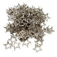 thumbnail image 1 of 100Pcs Studs Clavos De Remache Spots Nailhead Leathercraft Cool 12mm - Plata Sunnimix Star Metal Studs Rivets, 1 of 7