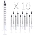 thumbnail image 2 of Paquete de 10 jeringas de plástico de 1 ml/cc, jeringas medidoras de líquidos, herramientas selladas individualmente con medición para laboratorios científicos, medición de líquidos, alimentación de m, 2 of 4