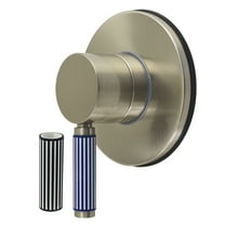 Kingston Brass KS3038KPS Verona Single-Handle Three-Way Diverter Valve with Round Trim Kit, Brushed Nickel