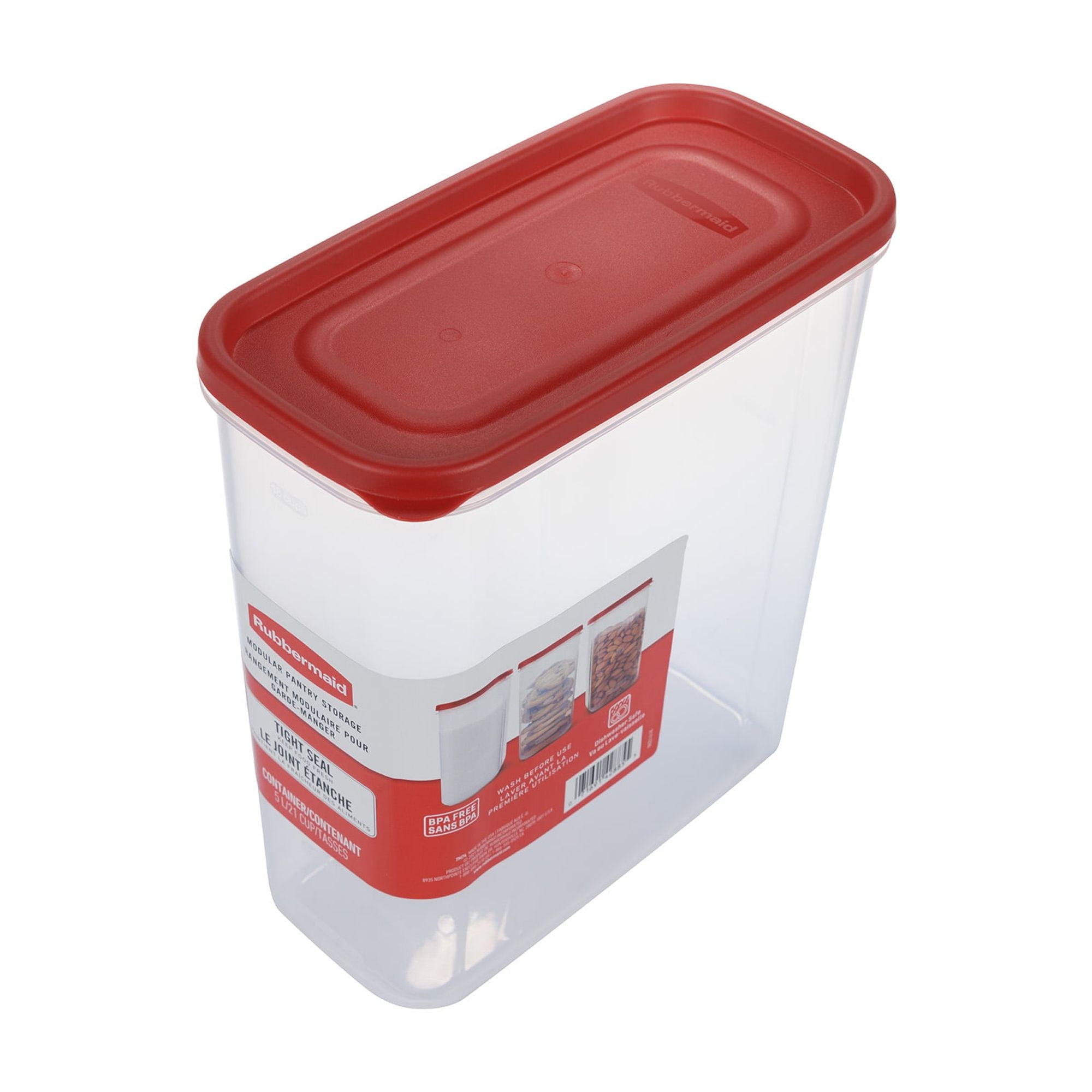 Rubbermaid 21 Cup Modular Canister Food Storage Container Rubbermaid 21 Cup Modular Canister Food Storage Container
