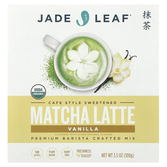 Jade Leaf Cafe Style Sweetened Vanilla Matcha Latte Mix 3.5 oz