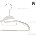 thumbnail image 2 of Simplify Kids 12 Pack Collar Ultimate Hangers, Non Slip Slim Space Savers, No More Stretching Baby Clothes, White (3229-WHITE), 2 of 8