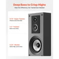 thumbnail image 3 of KFFKFF Floorstanding Speaker Pair, 3-Way Tower Speakers with 0.75 in & 1 in Tweeters, Dual 5.25 in Woofers, 145W Peak Output, 70Hz–20kHz Frequency Range, MDF Cabinet, Ideal for Home Audio, 3 of 9
