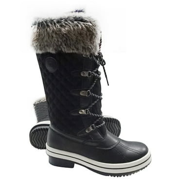 arcticshield women's waterproof memory foam fur winter snow boots