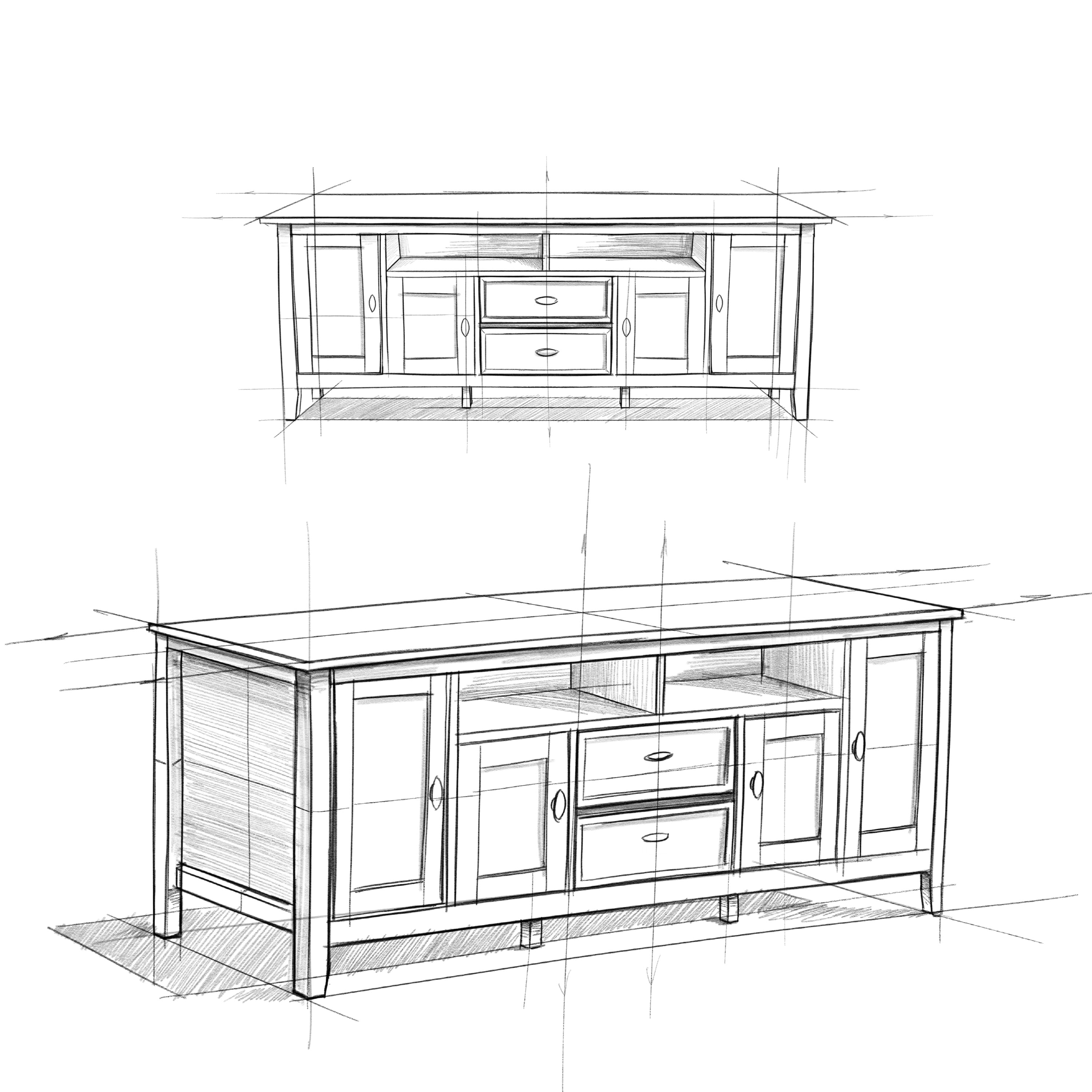 Simpli Home Warm Shaker 72 inch Wide Solid Wood TV Stand, Mocha Brown