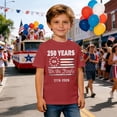 thumbnail image 3 of Lullu Boys America's 250Th Anniversary Tee 4Th of July Short Sleeved T Shirt, Sizes 2-13, 3 of 4