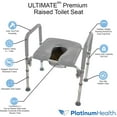 Ultimate™ High Rise Soft Padded Toilet Seat with Extended Handles
