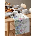thumbnail image 6 of Ldtrchee Spring Floral Table Runner 36 Inches, Watercolor Herbs Summer Botanical Bed Runner Dresser Scarves Tabletop for Indoor Outdoor Parties/Ceremony/Banquet, 13"x 36", 6 of 8