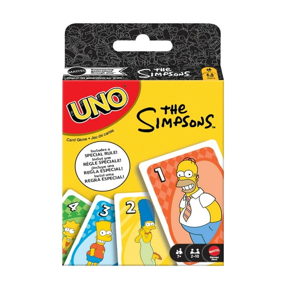 UNO The Simpsons Card Game for Kid, Adult & Family Nights, Toy Collectible Inspired by the Series