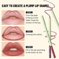 thumbnail image 4 of Set de delineadores de labios Pudaier, 12 unidades, roble natural, con cubeta de almacenamiento, 4 of 9