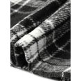 thumbnail image 5 of Agnes Orinda Women's Plus Size Halloween Outfits Plaid Flannel Shacket Contrast Corduroy Collar Button Down Long Sleeve Casual Jacket with Pocket 2X Black, 5 of 6