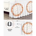 thumbnail image 3 of Fall Maple Bed Skirt King Size 18 Inch Drop, Leaf Thanksgiving Pumpkins Botanical Autumn Harvest Wrap Around Dust Ruffle Bedskirts, Wrinkle & Fade Resistant Easy Fit Bedskirt with Adjustable Elastic, 3 of 8