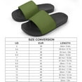 thumbnail image 2 of GZHJMY Stylish Slides for Women Men, Dark Green Solid Color Soft Flexible Slip-on Sandals Slippers, 2 of 7