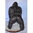 thumbnail image 6 of Nifao Gorilla Standing on Four Detailed Impressive Bronze Statue – Bronze Statue, Home Decor, 20"L x 17"W x 24"H, 6 of 10