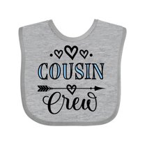 Inktastic Cousin Crew Girls Baby Bib