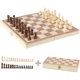 thumbnail image 1 of Ajedrez de madera tablero de ajedrez juego de ajedrez plegable juegos de mesa para niños manualidades juegos de viaje para niños adultos 32 juego de ajedrez de madera juguete de madera niños niña niño 4 5 6 7 8 9 10 años Rojo Verde, 1 of 5