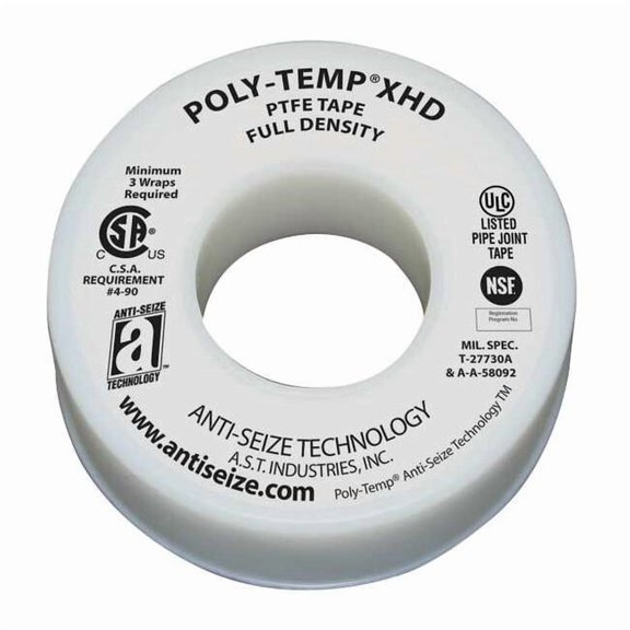 Anti-Seize Technology Thread Sealant Tape,1 1/2" W,White 46270