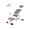Pink Gray(No Handrail), variant on Wharick Ergonomic Back Support Arch Lumbar Spine Relaxer Adjustable Back Stretcher