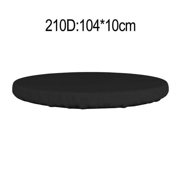 Bgsha Housse de Table Ronde Résistante aux Intempéries pour Meubles d'Extérieur 92x10cm Noir