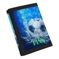 thumbnail image 2 of Chririnla Personalized Small Coin Purses with Soccer Splash Print, Slim Lightweight Polyester Boys Wallet for Outdoor Sports and Travel, 2 of 6