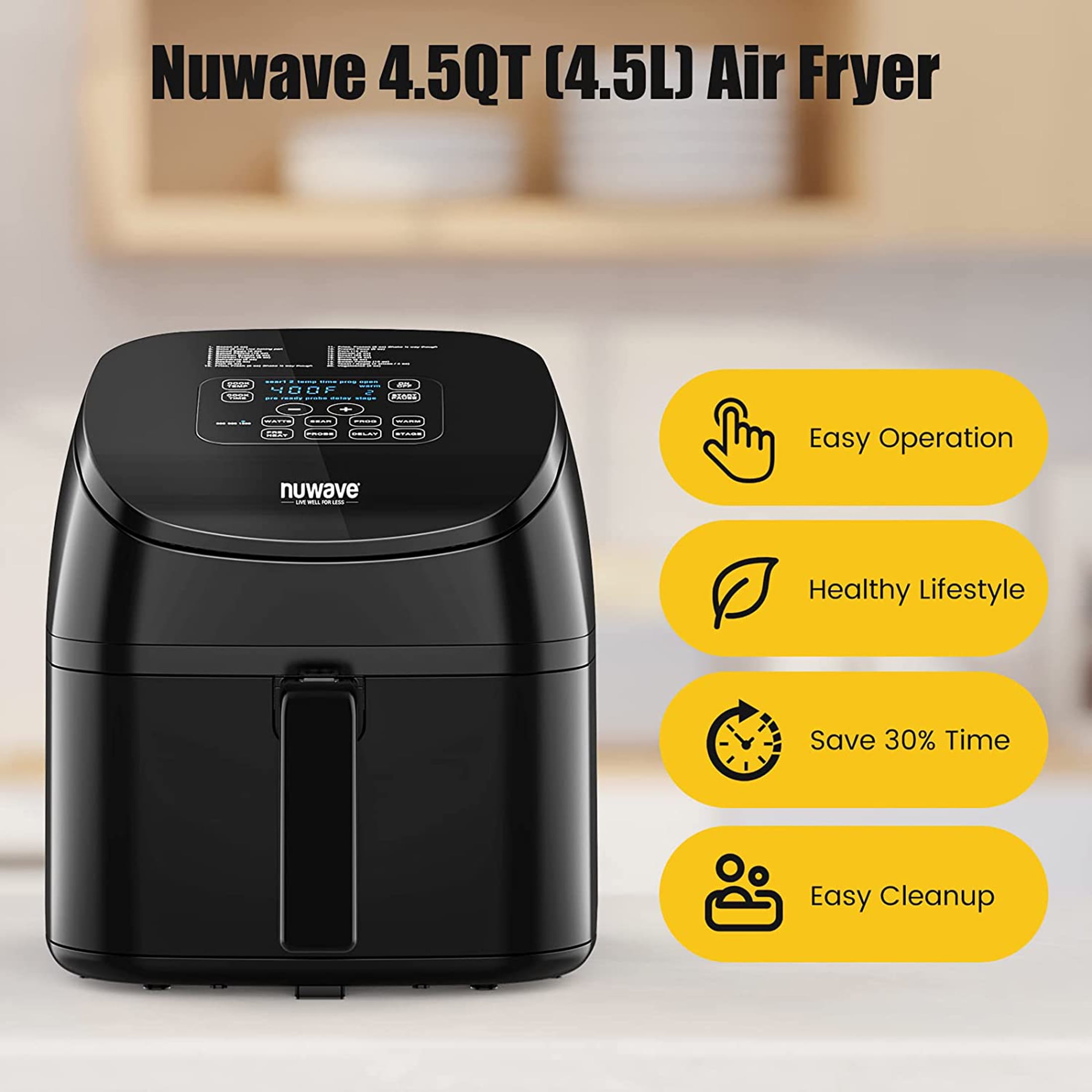 Nuwave Brio 10 Qt. Digital Air Fryer, Fryers, Furniture & Appliances