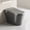 Grey + Ceramic, variant on Unique Smart Toilet, One-Piece Toilet with Bidet Built-In, Auto Open/Close Seat, Dryer & Warm Water