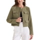 thumbnail image 1 of CHAQUETA DE TRABAJO DE MUJER DE MANGA LARGA CORTA DE TWEED OLIVA VERDE PARA OTOÑO INVIERNO, 1 of 6