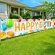 thumbnail image 1 of Banners de Feliz Pascua, Banner de Bienvenida a la Primavera para Fiestas de Pascua, Banner de Fondo para Césped, Suministros para Fiestas de Pascua en Interiores y Exteriores (9.8 x 1.6 pies), 1 of 6
