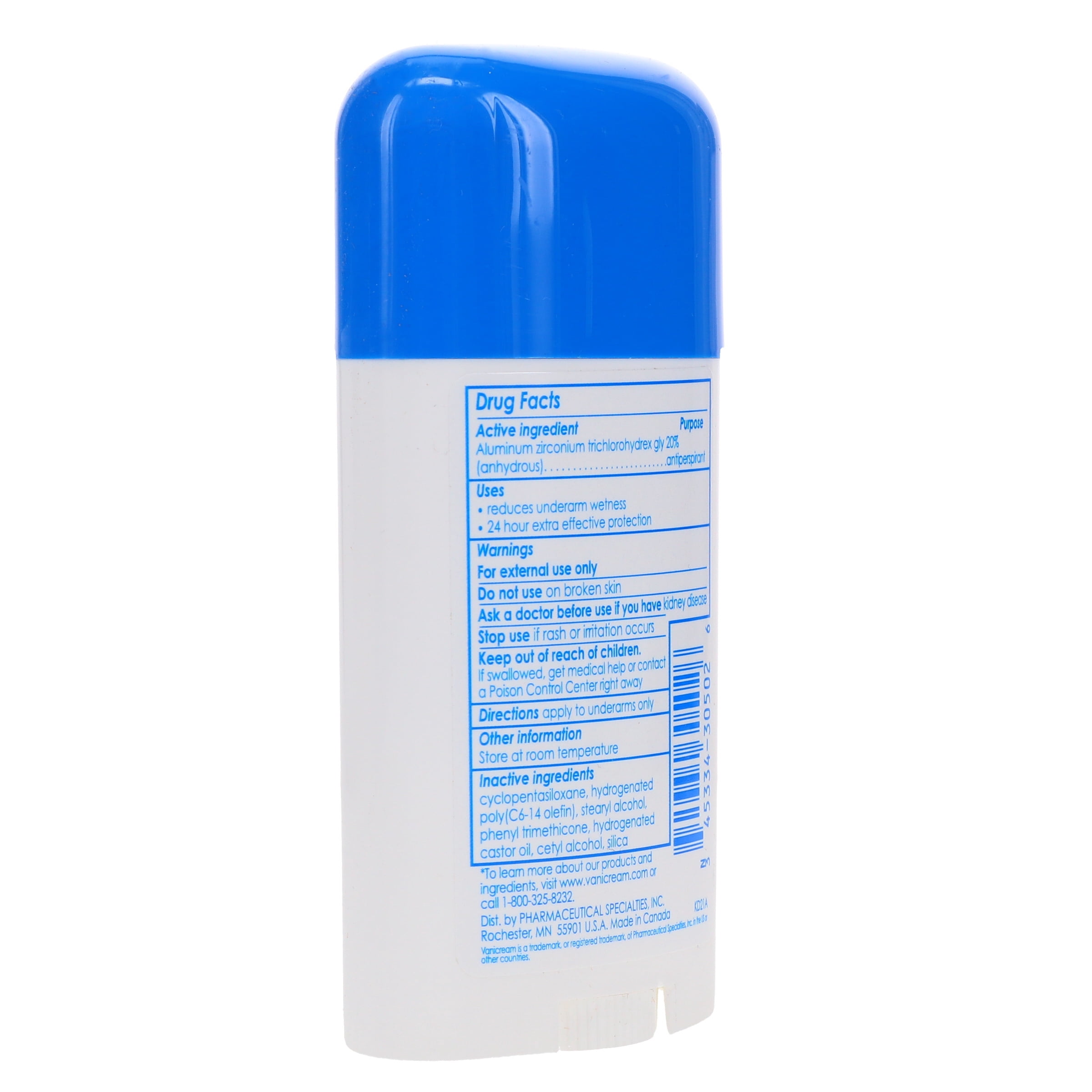 Vanicream Anti-Perspirant Deodorant 2.25 oz