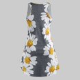 thumbnail image 3 of Robe d'Été Aguichant pour Femmes Femmes Dames Grande Taille à Imprimé Floral Sans Manches à Col Rond Robe Courte, 3 of 6