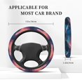 thumbnail image 3 of Kdxio Sunshine Ocean Whale Print Elastic Stretch Steering Wheel Cover,Auto Steering Wheel Cover,15 Inch Anti-Slip,Warm in Winter and Cool in Summer,Fit Suvs,Vans Cars,Trucks, 3 of 7