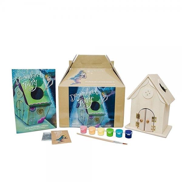 Dreamland Fairy House Craft Kit with book, fairy dust and paint Let