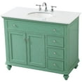 thumbnail image 3 of Elegant Kitchen and Bath 42 inch Single Bathroom vanity in antique white, 3 of 7