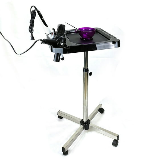 DENEST Beauty Trolley Cart Rolling Service Tray Cart Salon Hairdresser Barber Storage