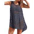 thumbnail image 1 of Coduop Women's Sleeveless Bikini Cover Ups Polka Dot Summer Loose Dress Bathing Suit Beachwear, 1 of 7