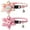 Pink, variant on Sunyuer 2 Pack Breakaway Cat Collar with Flower and Bell Adjustable Floral Kitten Collars Quick Release Buckle (Orange & Blue)