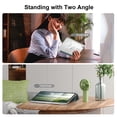 thumbnail image 4 of Aoub for iPad a16 11th 10th Generation Case 11 inch 10.9 inch 2025 2022, Transparent Hard Back Tri-fold Stand Smart Case, Auto Wake/Sleep, Dark Green, 4 of 8