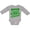 AC-Heather Grey, variant on Inktastic Super Sassy Irish Lassy with Green 4 Leaf Clovers Boys or Girls Long Sleeve Baby Bodysuit