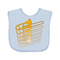 Inktastic Trombone Line Boys or Girls Baby Bib