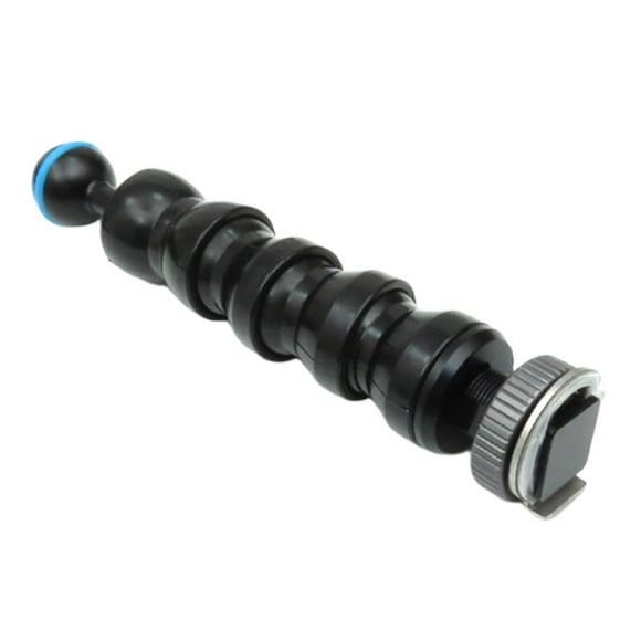 Brazo de luz para cámara subacuática, soporte de luz para equipo de buceo universal con alambre de acero, soporte de zapata para fotografía de buceo 4 articulaciones