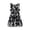 Black, variant on REDARER Toddler Girls' Floral Print Sundress, Crew Neck Sleeveless Ruched Waist Dress, Summer Casual Beach & Party Dress for Kids,3-4 Years
