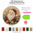 thumbnail image 7 of Christmas Pearl Diamond Art Hanging Ornament Kit, Christmas Pearls Beads Art Craft, Diamond Arts Window Suncatchers, DIY ChristmasSanta Pearls Bead Painting Kit for Home Wall Decor(B), 7 of 7
