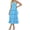 White-blue, variant on Spaghetti Strap Womens Floral Print Maxi Dresses Casual Sleeveless Ruffle Flowy Tiered Dress