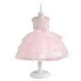 thumbnail image 2 of Esaierr Kids Girls Dresses Flower 2-10Y Girl Dresses for Wedding Baby Girls Sequin Dress Tulle Dress Girls Wedding Guest Dress Girls Tutu Dress Party Dresses for Toddlers Girls Birthday Dress, 2 of 7