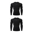 thumbnail image 1 of Sonducket Ropa interior térmica para hombre, mallas deportivas de secado rápido, capas base para correr, Tops, ropa deportiva para Fitness, 1608 estilo L 2piezas, 1 of 6