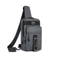 thumbnail image 2 of Qwtwty Mens Crossbody Bag Large Capacity Chest Bag Fashion Simples Multifunctional Men's Large Capacity Multilayer Storage Crossbody Bag on Clearance, 2 of 6