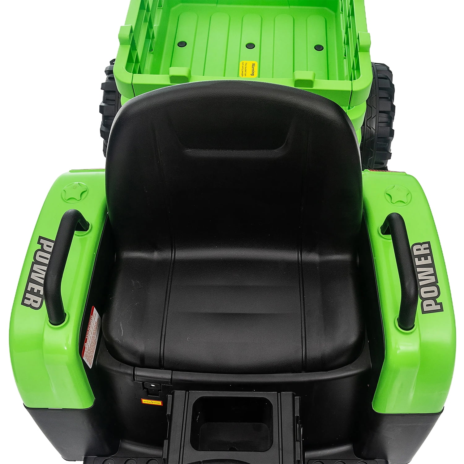CIPACHO 12v Battery-Powered Kids Toy Tractor with Trailer and 3-Gear-Shift Ground Loader Ride On with USB&Bluetooth Audio Functions, Green CIPACHO 12v Battery-Powered Kids Toy Tractor with Trailer and 3-Gear-Shift Ground Loader Ride On with USB&Bluetooth Audio Functions, Green